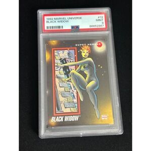 1992 Marvel Universe Black Widow #12 PSA 9 Mint Comic Trading Card‎